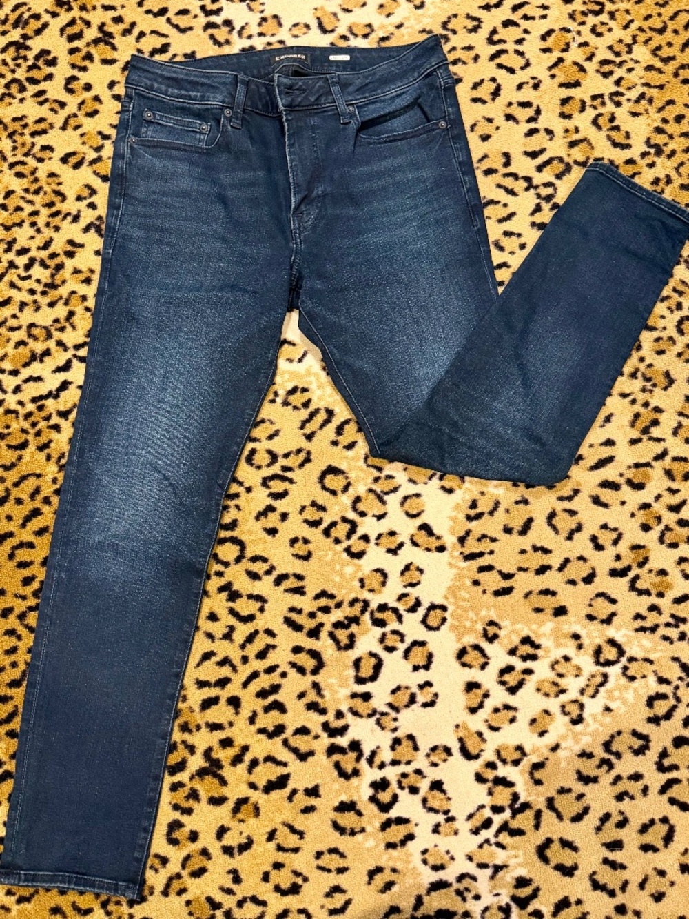 Express Men's Slim Fit Jeans Dark Wash Blue Size 31x30
